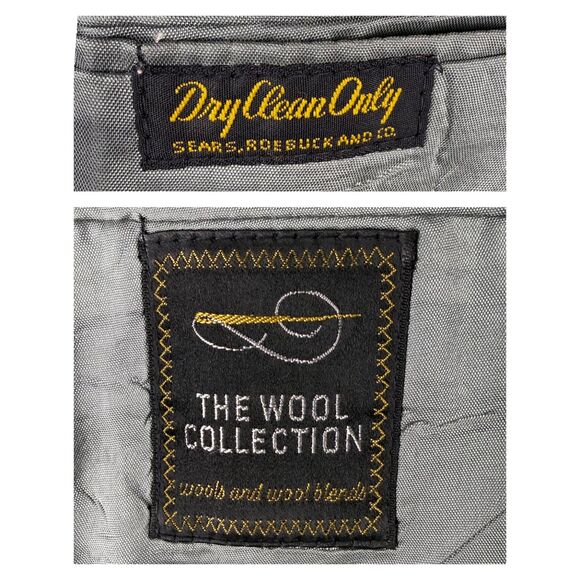 Vintage 70s 80s Academia Sears Roebuck Men's Power Blazer with Elbow Patches - Picture 10 of 14